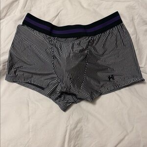 HOM Black and White Striped men’s trunks